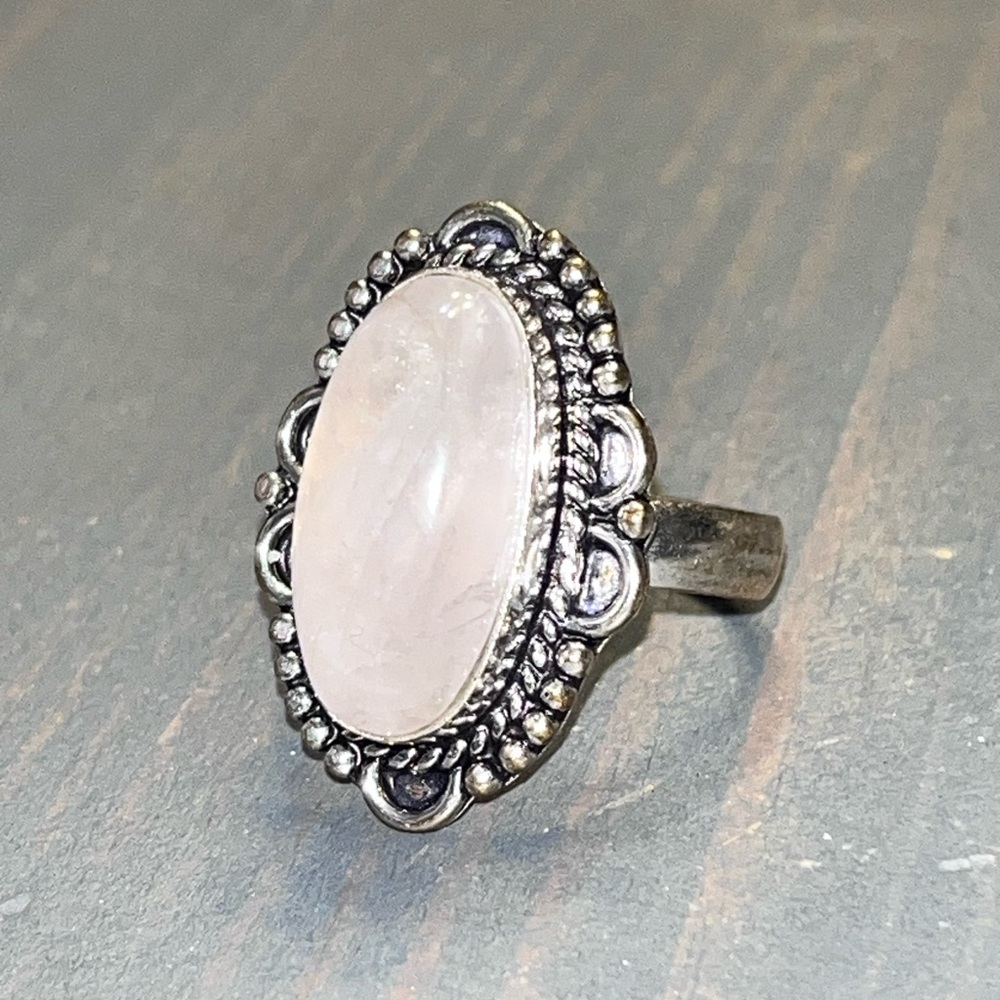 925 Sterling Silver Clear Quartz Ring